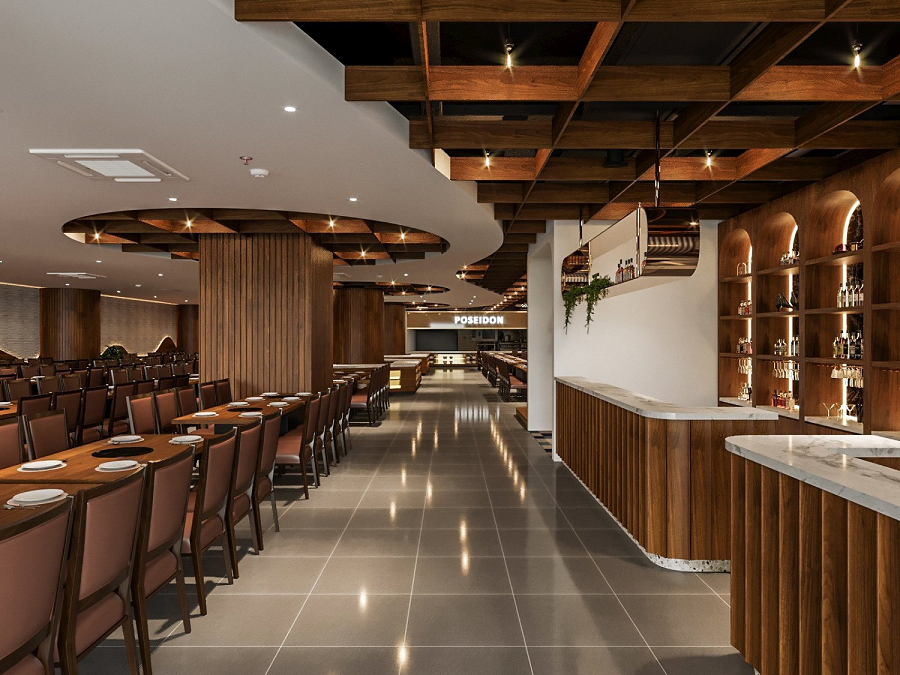 Không gian nhà hàng Posedon