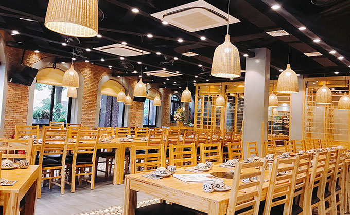 Nội thất Không gian Nhà hàng Phú Cường