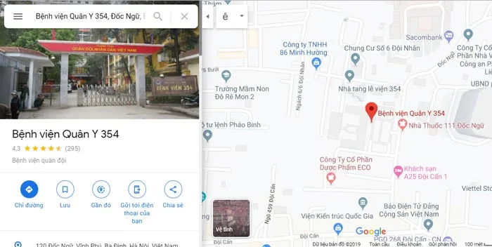 Quy trình khám bệnh có bảo hiểm y tế Bệnh Viện 354