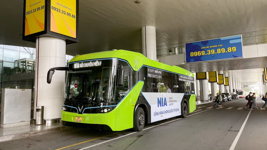 Xe buýt chính đến sân bay Nội Bài